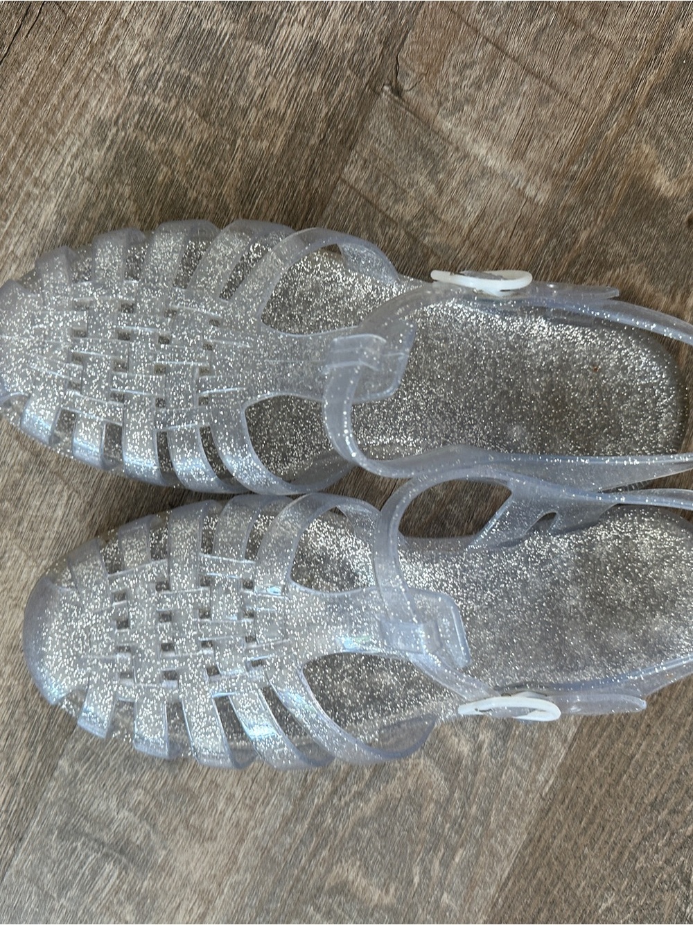 Glitter Clear Jelly Sandals